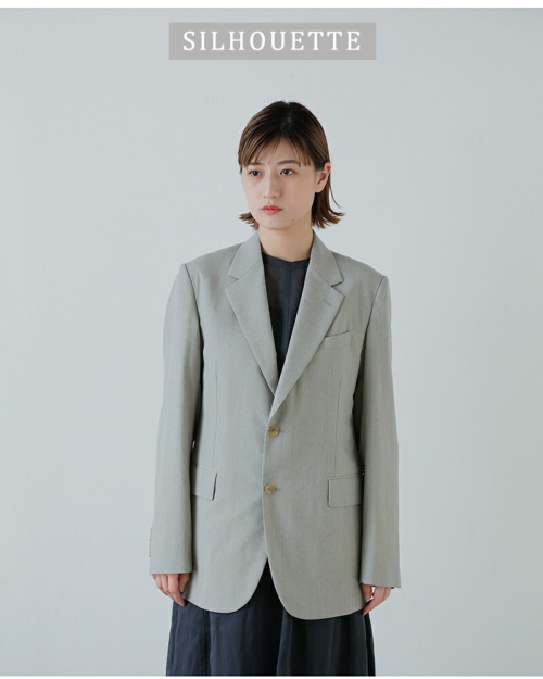 YLEVE イレーヴ ウール シャンブレー ジャケット “WOOL CHAMBRAY JK