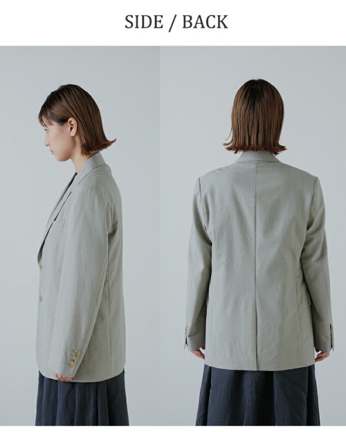 YLEVE イレーヴ ウール シャンブレー ジャケット “WOOL CHAMBRAY JK