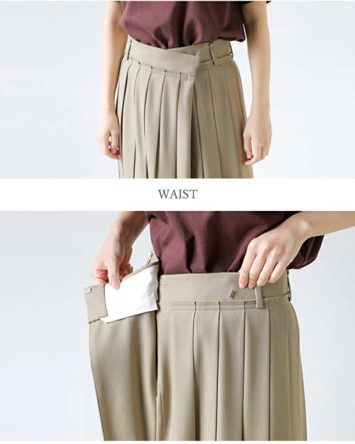 イレーヴ　YLEVE 柄　プリーツスカート BOURRIENNE × YLÈVE / T/C TWILL SK / EN | YLÈVE（イレーヴ