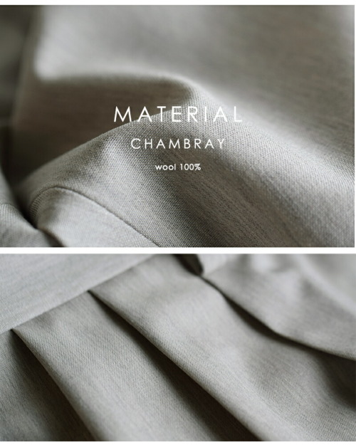 40%OFF】 YLEVE イレーヴ ウール シャンブレー トラウザー パンツ