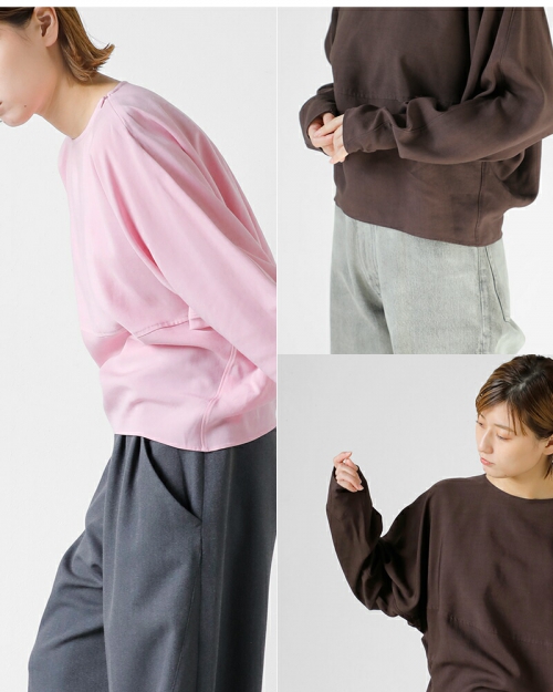 YLEVE イレーヴ テンセル プルオーバー ブラウス “TENCEL P/O BL