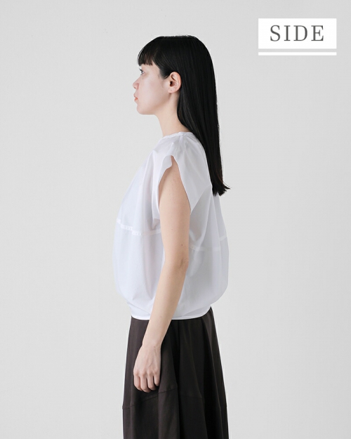 YLEVE イレーヴ　コットンタイプライターシャツ　ノーカラ美品 YLÈVE COTTON TYPEWRITER P/O SH 
