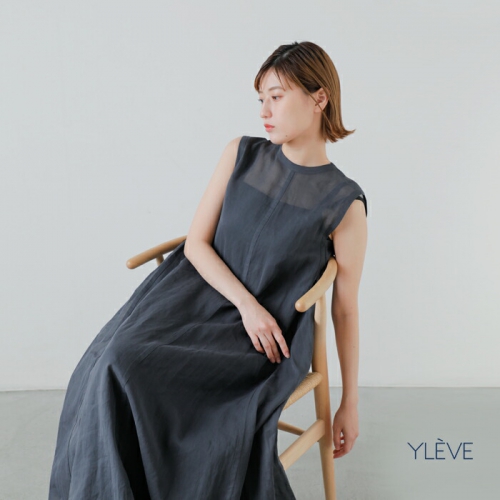 YLEVE コットンワンピース YLÈVE / SUVIN COTTON TYPEWRITER ONE PIECE | YLÈVE（イレーヴ