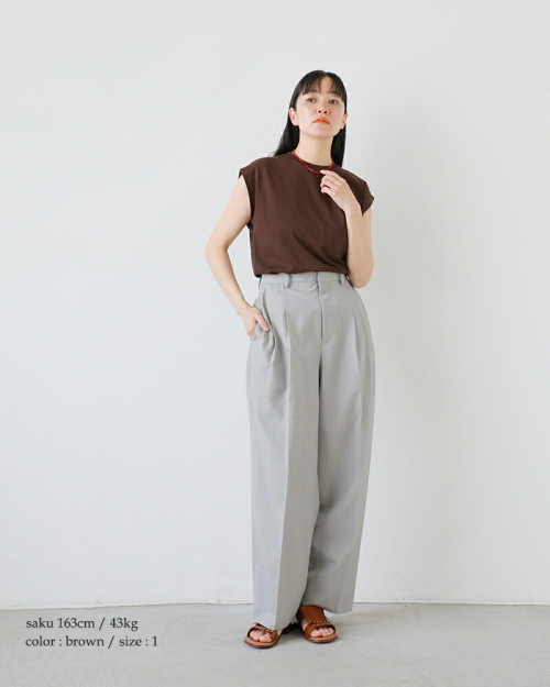 【YLEVE】23SS オーガニックコットンフレンチスリーブカットソー YLEVE イレーヴ オーガニックコットン バイオ フレンチスリーブ