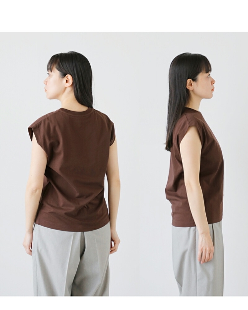 【YLEVE】23SS オーガニックコットンフレンチスリーブカットソー YLEVE イレーヴ オーガニックコットン バイオ フレンチスリーブ