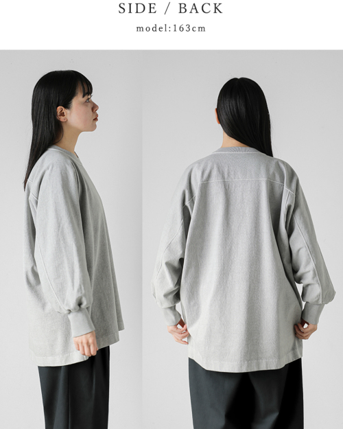 YLEVE イレーヴ コットン クルーネック プルオーバー “OPEN END COTTON