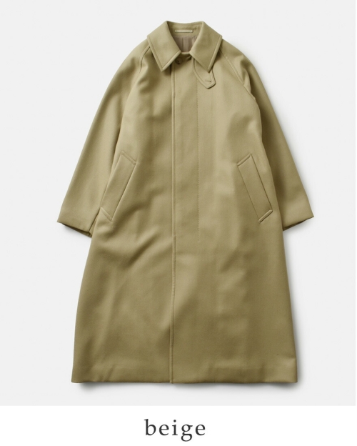 YLEVE イレーヴ SUPER100s ウール メルトン コート “SUPER 100s WOOL