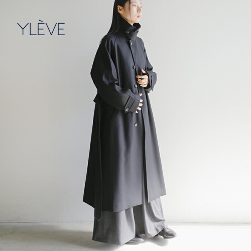 YLEVE イレーヴ SUPER100s ウール メルトン コート “SUPER 100s WOOL
