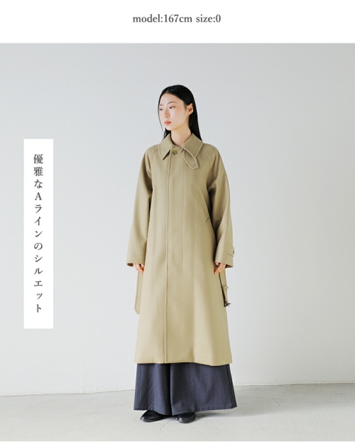 YLEVE イレーヴ SUPER100s ウール メルトン コート “SUPER 100s WOOL