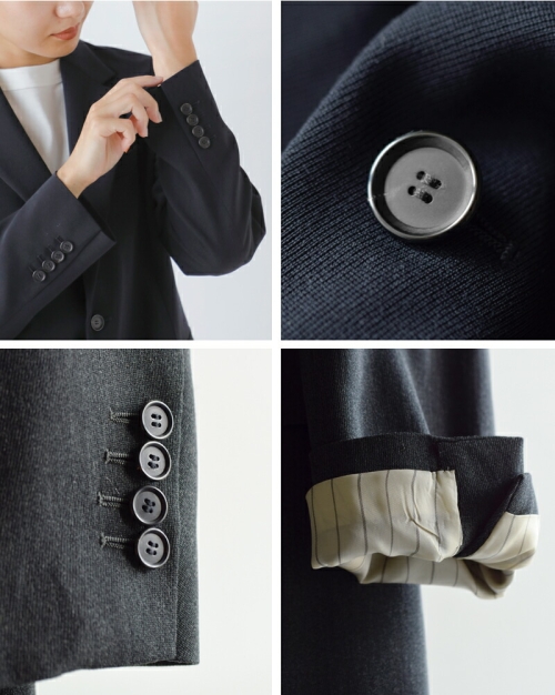 YLEVE イレーヴ ウール トリコチン ジャケット “2/72 WOOL TRICHOTINE