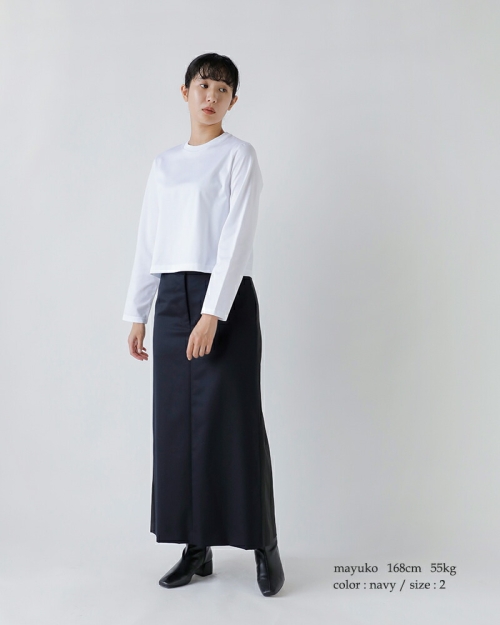 iroma..aranciatoYLEVE イレーヴ Aライン ロングスカート “WOOL MOHAIR