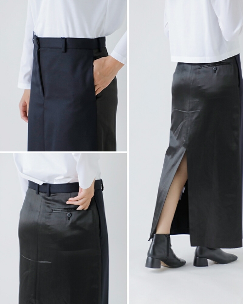 YLEVEイレーヴ　新品未使用スカート YLÈVE / WOOL LINEN WRAP SKIRT | YLÈVE（イレーヴ） ｜【公式