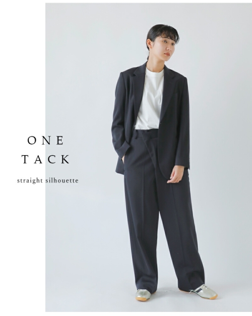 YLEVE イレーヴ ウールトリコチン タック トラウザー パンツ “2/72