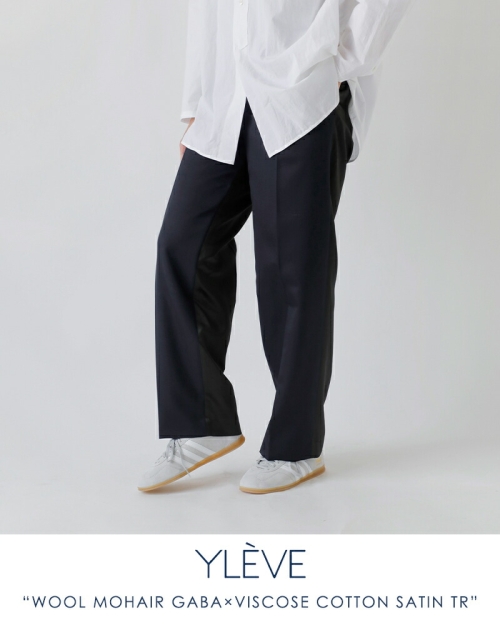 YLÈVE イレーヴ スラックス メンズ パンツ YLEVE（イレーヴ）スラックス 黒 サイズ:5(XXL位) メンズ