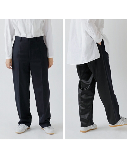 yleve 23ss ウールギャバトラウザー YLEVE イレーヴ ストレート トラウザー パンツ “WOOL MOHAIR