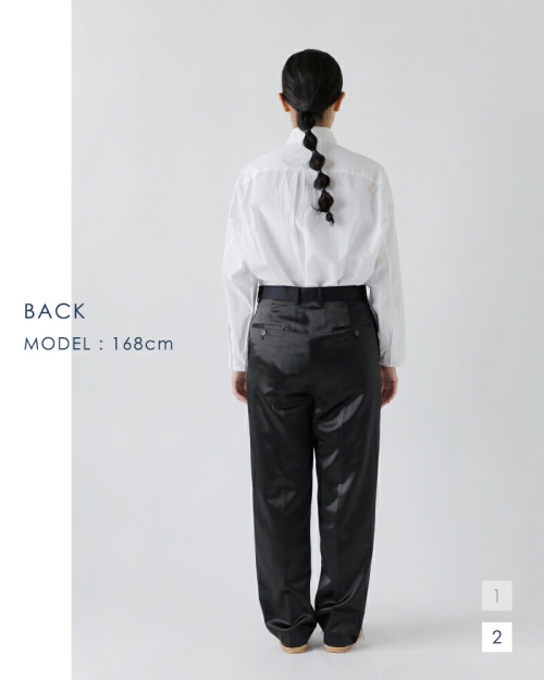 YLEVE イレーヴ ストレート トラウザー パンツ “WOOL MOHAIR GABA