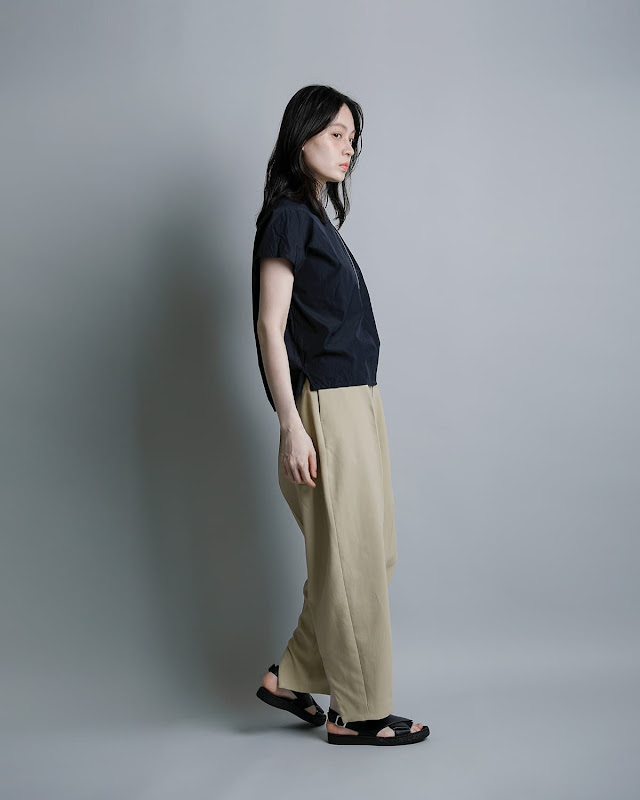 30%OFF】 YLEVE イレーヴ コットン ハーフジップシャツ COTTON CUPRA