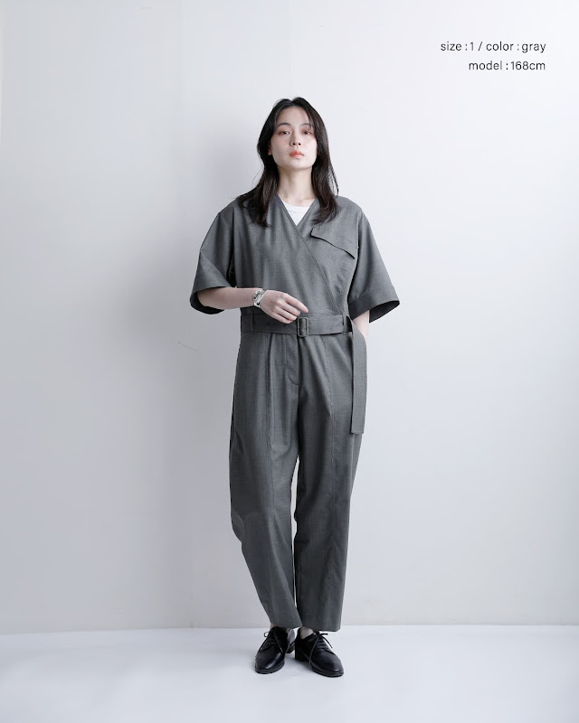 YLEVE イレーヴ SUPER120s ウール オールインワン SUPER120'S CHAMBRAY