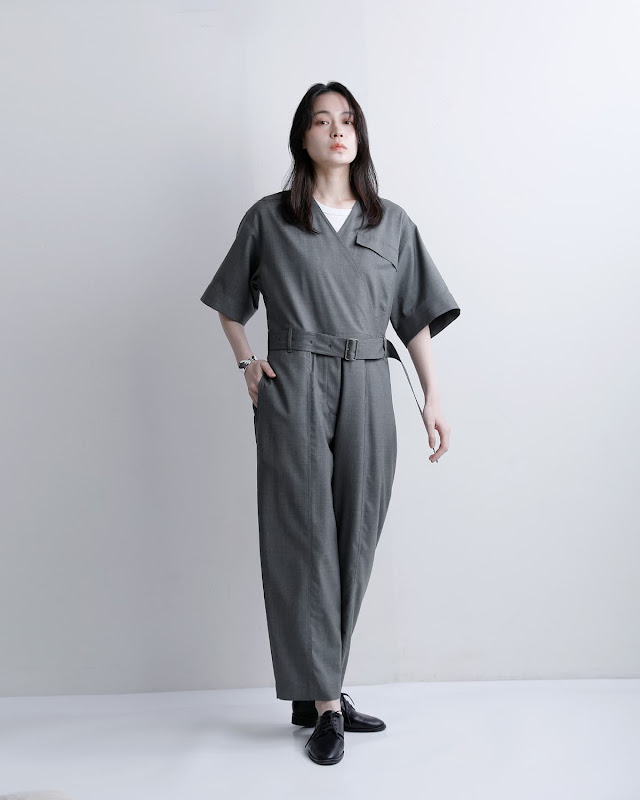 YLEVE イレーヴ SUPER120s ウール オールインワン SUPER120'S CHAMBRAY