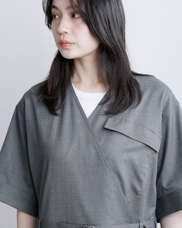 YLEVE イレーヴ SUPER120s ウール オールインワン SUPER120'S CHAMBRAY