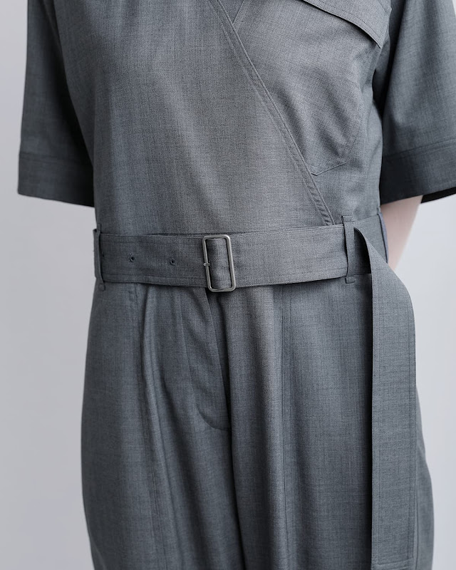 Lisette⚫︎オールインワン　ウール YLEVE イレーヴ SUPER120s ウール オールインワン SUPER120'S CHAMBRAY