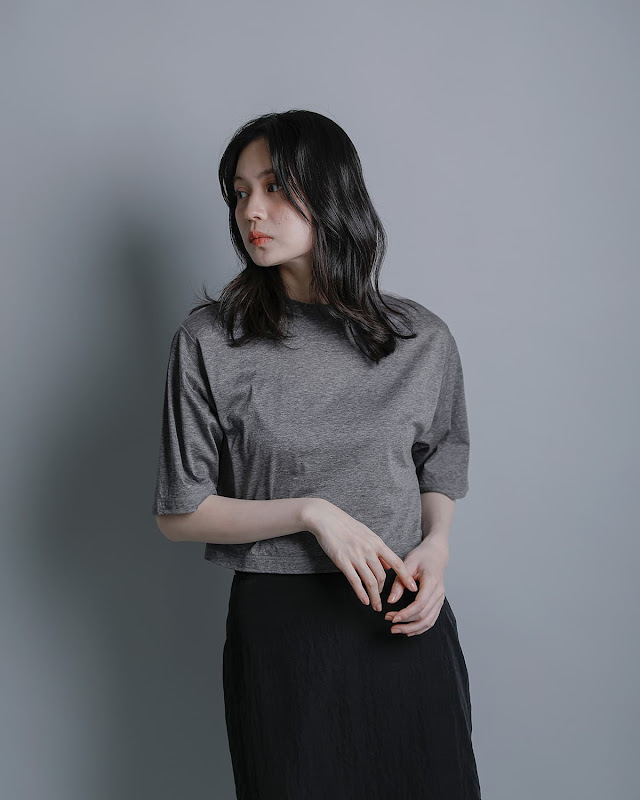YLEVE イレーヴ コットンシアー天竺 半袖カットソー COTTON SHEER