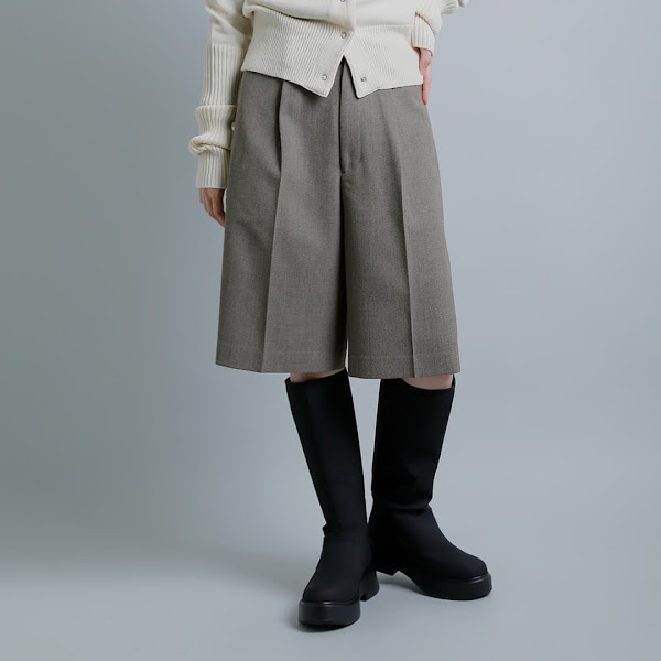 YLEVE ラフウール キュロットパンツ