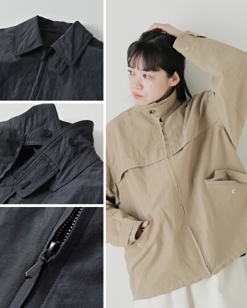 YLEVE イレーヴ ラミー コットン ウェザー ブルゾン “RAMY COTTON