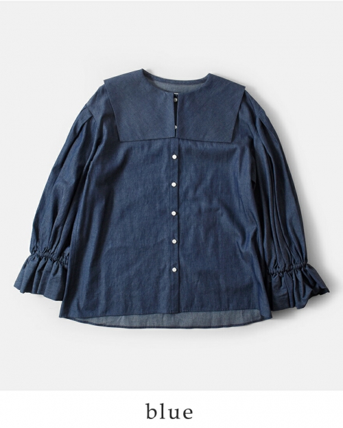 Si-Si-Si スースースー コットン バルーンスリーブ ブラウス “BALLOON