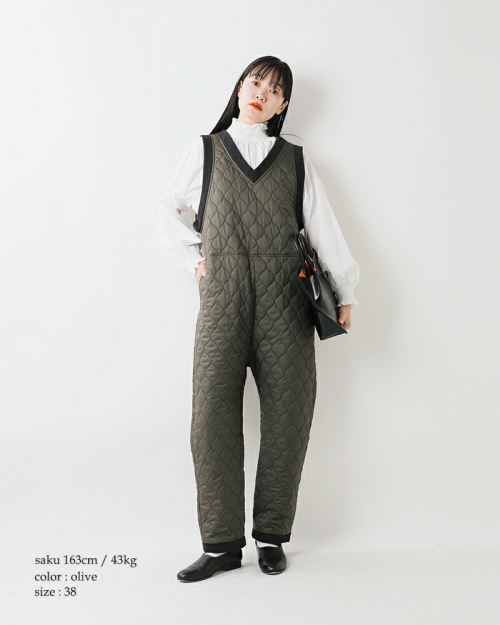 Si-Si-Si スースースー キルティング サロペット 2024-aw124-yo