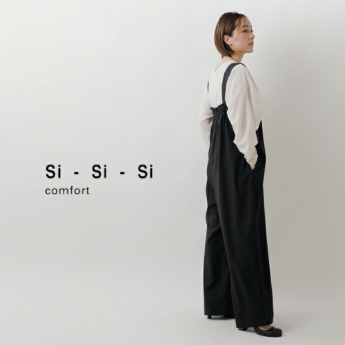 【オレンジ】si-si-si スースースー　38 Si-Si-Si スースースー aranciato別注 とろみノーカラー タック