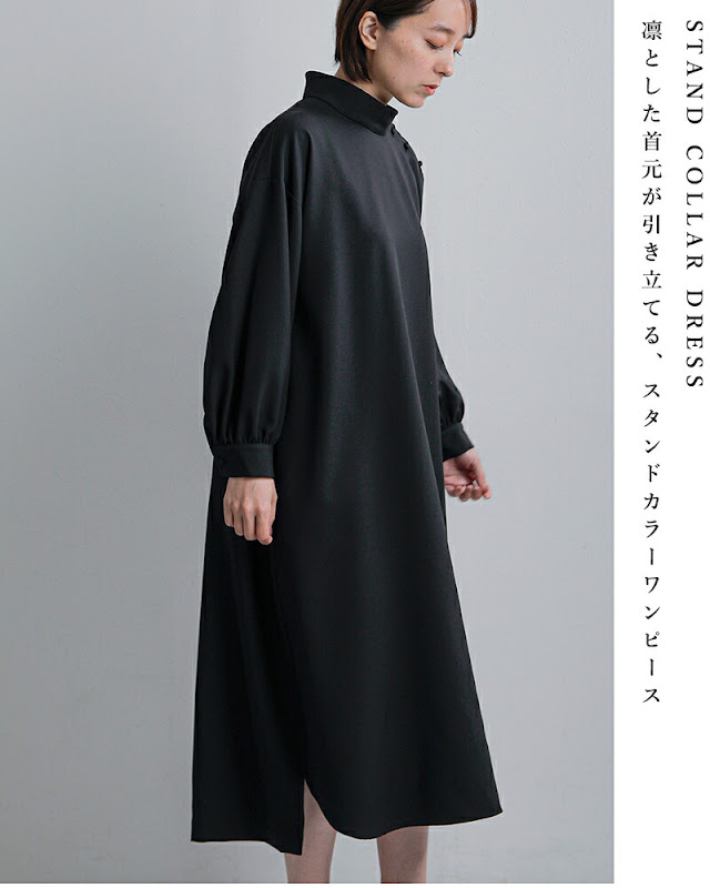 Si-Si-Si スースースー スタンドカラー ワンピース STAND COLLAR DRESS