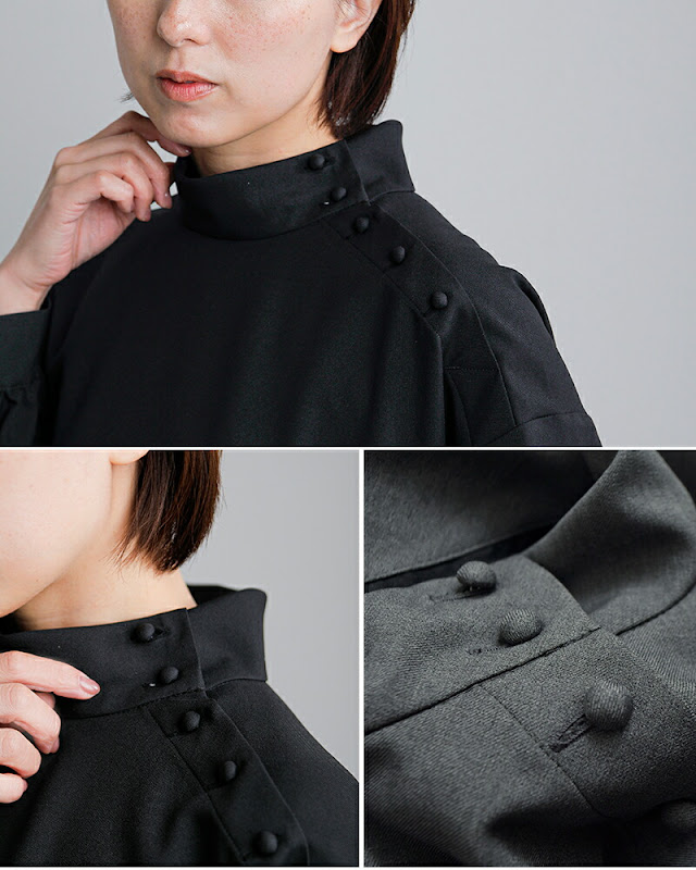 Si-Si-Si スースースー スタンドカラー ワンピース STAND COLLAR DRESS