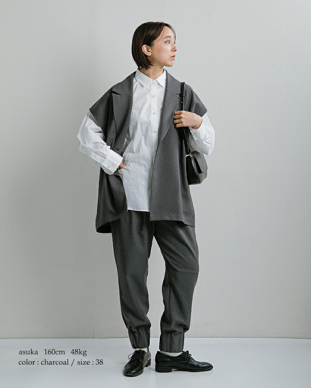 Si-Si-Si スースースー テーラード ベスト COLLARED VEST 2025-aw302