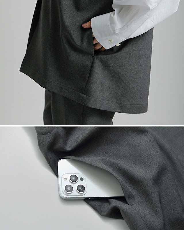 Si-Si-Si スースースー テーラード ベスト COLLARED VEST 2025-aw302
