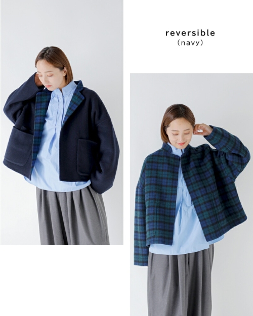 20%OFF】 Si-Si-Si スースースー ウールダブルフェイス ショート