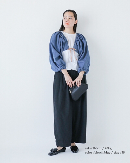 【70%OFF】スースースー Si-Si-Si コットン デニム ヴィクトリアン ボレロ VICTORIAN BOLERO 2025-ss111 レディース Si-Si-Si スースースー コットン デニム ヴィクトリアン ボレロ