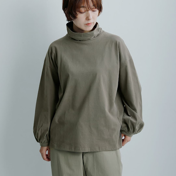 Si-Si-Si コットン タートルネック シャツ
