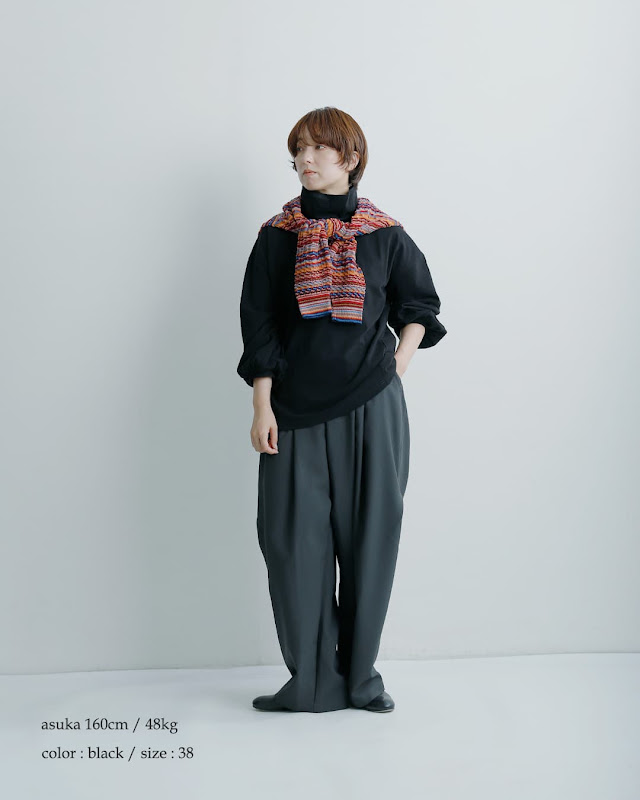 Si-Si-Si スースースー コットン タートルネック Tシャツ 2026-aw327