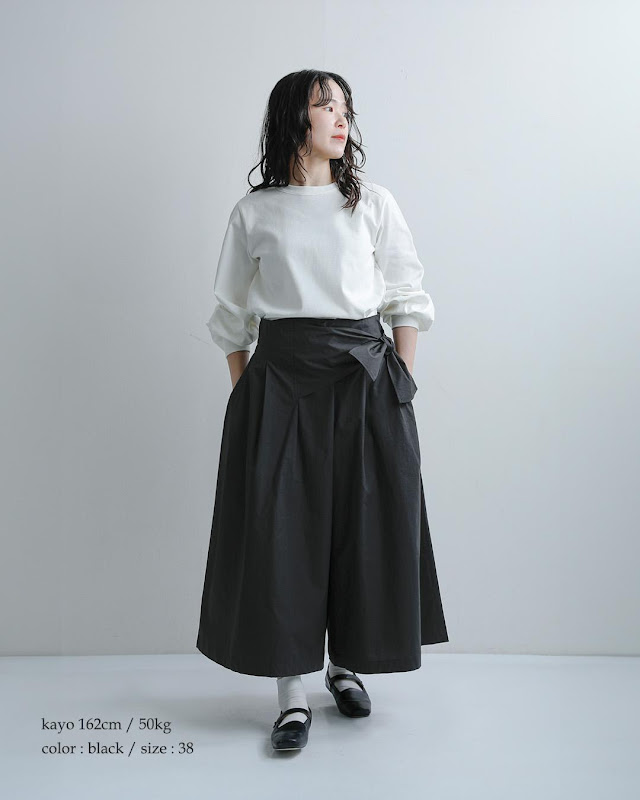 Si-Si-Si スースースー コットンタイプライター ラップ キュロット