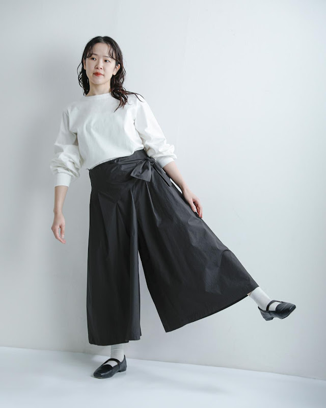 Si-Si-Si スースースー コットンタイプライター ラップ キュロット