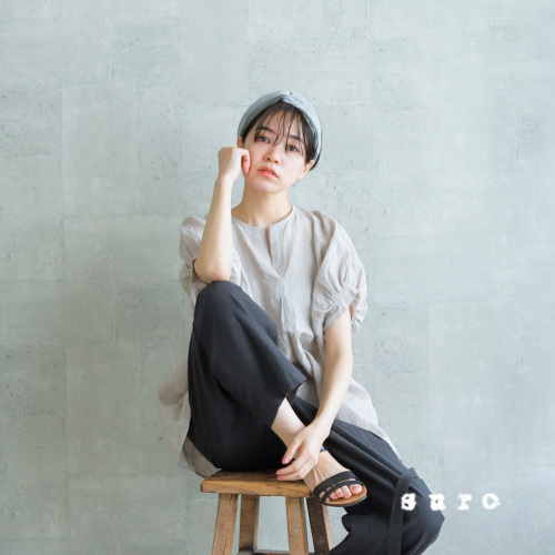 suro(スロ)リネンドルマンバルーンプルオーバーシャツ 210401-02