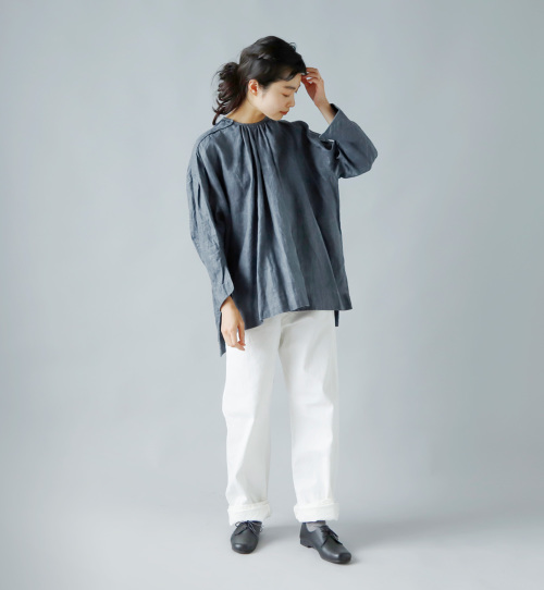 suro(スロ)リネンYヨークプルオーバーシャツ 210601-02 | iroma
