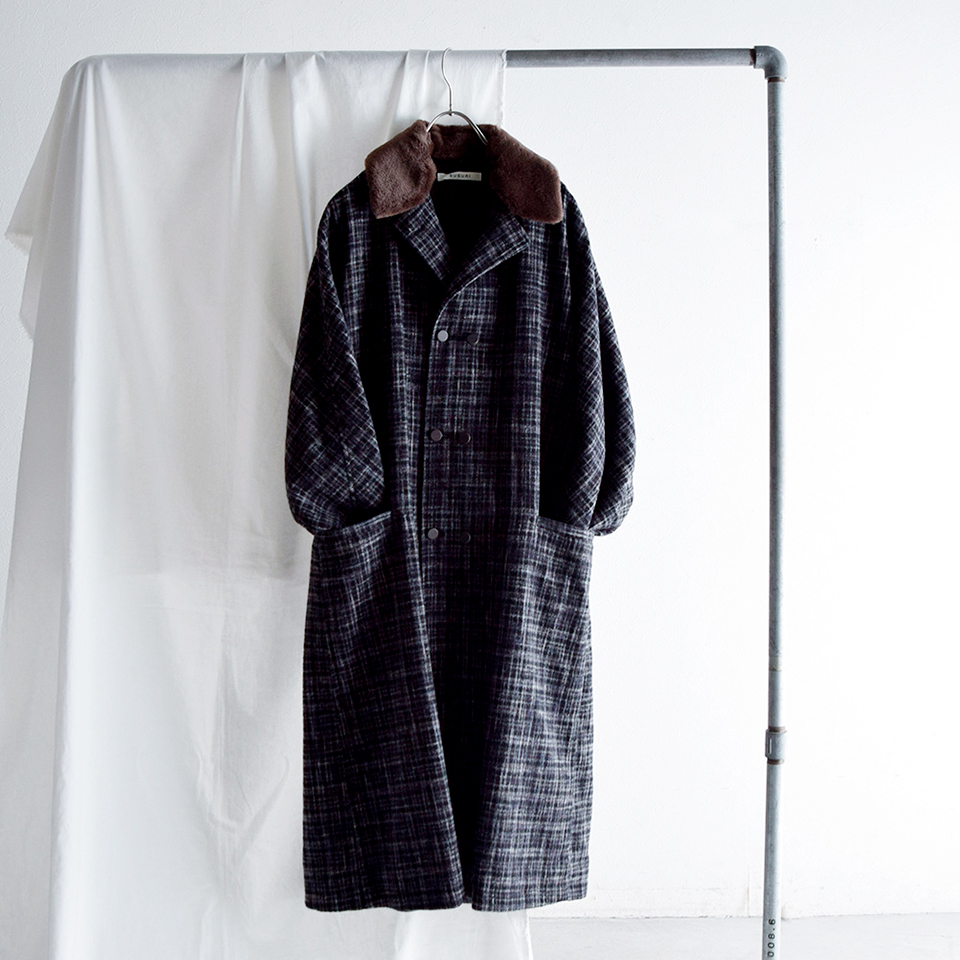 SUSURI - マーシュコート（Check susuri ススリ コットン ウール ダブル マーシュ コート 22-054