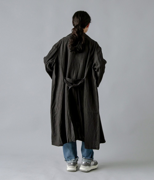 CHISHIRO 麻ローブコート CHISHIRO/チシロ 国産天日干しリネンローブコート - リネン服と