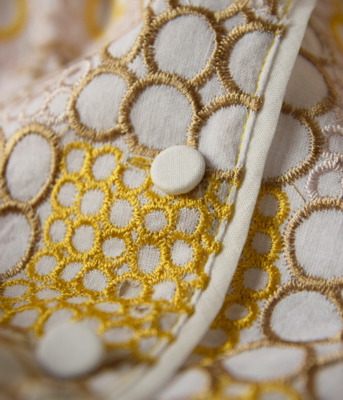 susuri ススリ コットン 刺繍 フォレロシャツ ジャケット 23-103