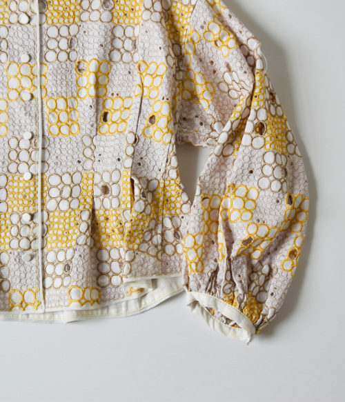 susuri ススリ コットン 刺繍 フォレロシャツ ジャケット 23-103