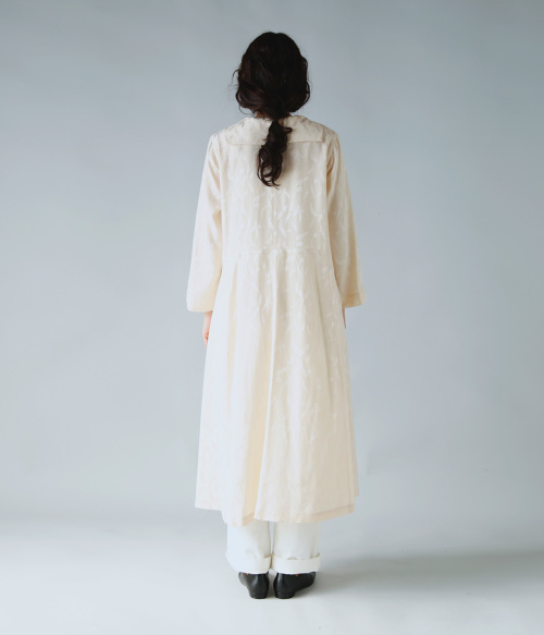 susuri ススリ リーフ 刺繍 トラペーズ ドレス 23-207 | iroma..aranciato