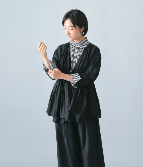 suro スロ リネン セブンコード カシュクール ブラウス 230501-02-03