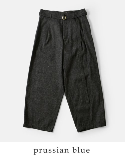 SUSURI タピールパンツ susuri ススリ リネン コットン タピール パンツ 24-502 | iroma